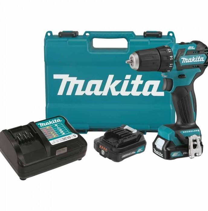 Makita FD07R1 12-Volt 3/8-Inch 2.0Ah Lithium-Ion Brushless Drill Driver Kit