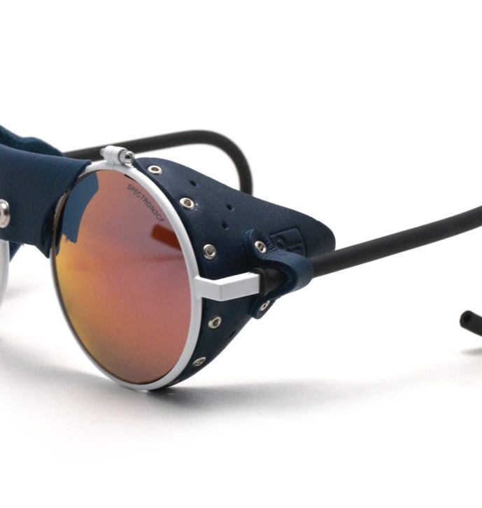 Julbo J0101111 Vermont Classic Glacier Sunglasses, Spectron 3 Lens, White/Blue Frame