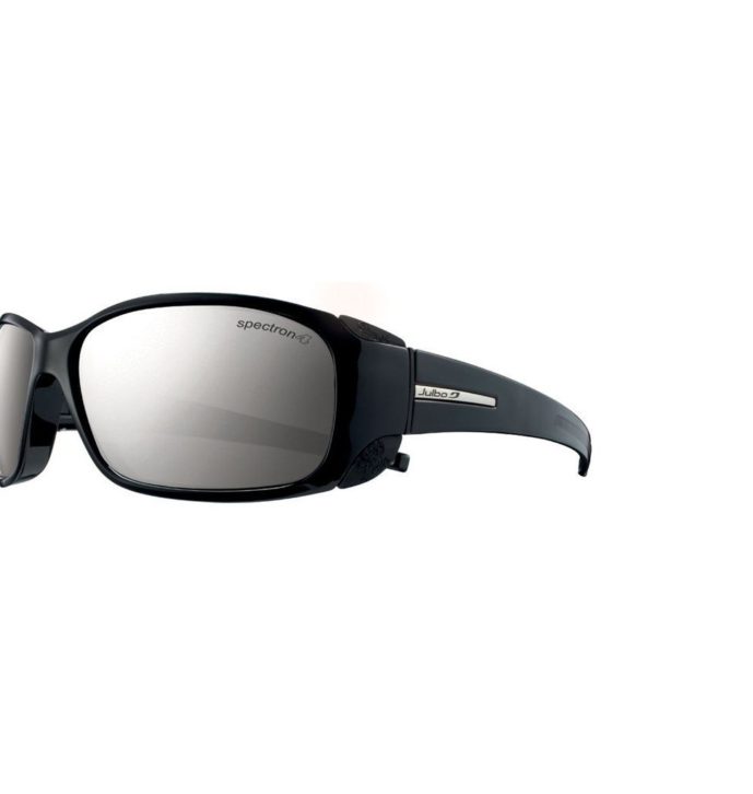 Julbo J4151214 Montebianco Mountain Sunglass, Spectron 4 Lens, Shiny Black/Black Frame