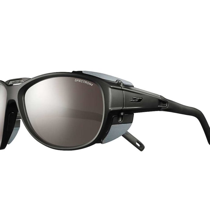 Julbo J4971214 Explorer 2.0 Mountaineering Glacier Sunglasses with Spectron 4 Lens, Matt Black/Grey Frame