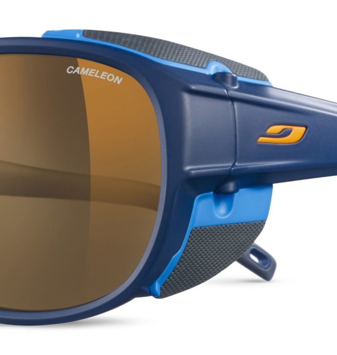 Julbo J4975012 Explorer 2.0 Mountaineering Glacier Sunglasses, Matt Matt Blue/Cyan Blue Frame